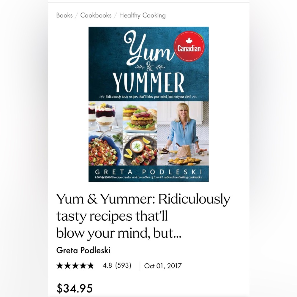 Yum & Yummer Cookbook by Greta Podleski